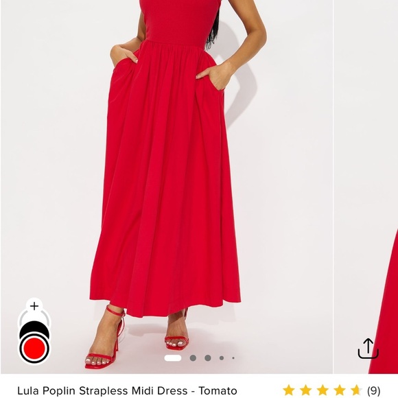 Fashion Nova Vibrant Red Dress - Picture 4 of 6